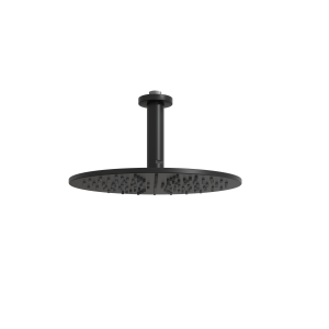 Blaufoss Round 300 tête de douche ronde avec support plafond 30 cm noir mat